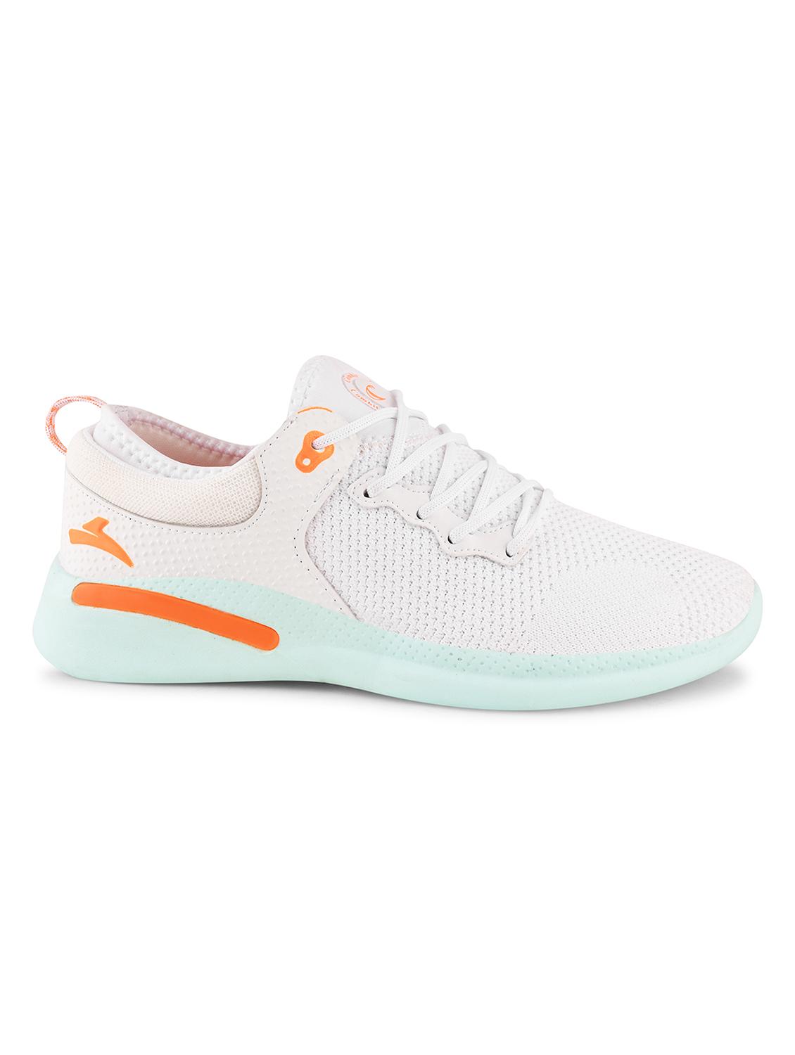 men solid white lace-up sport shoe - 20449222 - Standard Image - 1