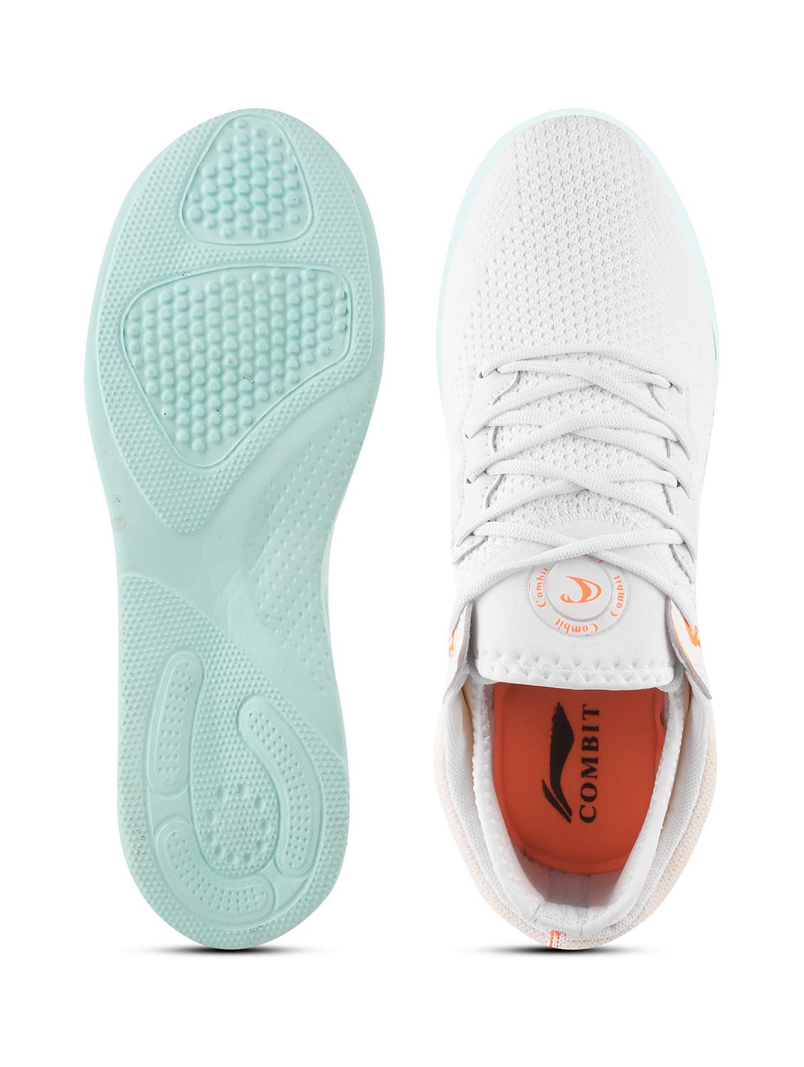 men solid white lace-up sport shoe - 20449222 - Standard Image - 4