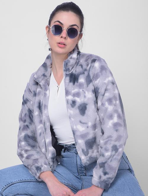 women multi color polyester fur jacket - 20449389 - Standard Image - 0