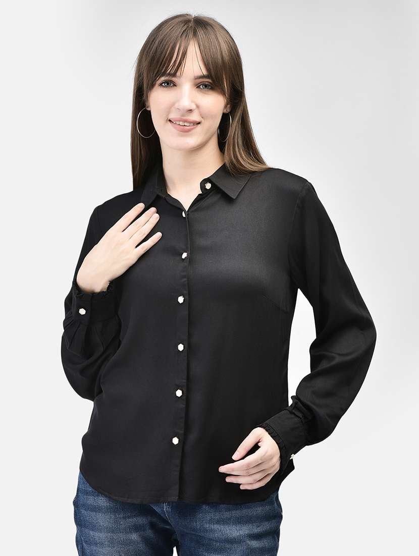 solid casual shirt - 20449406 - Zoom Image - 0