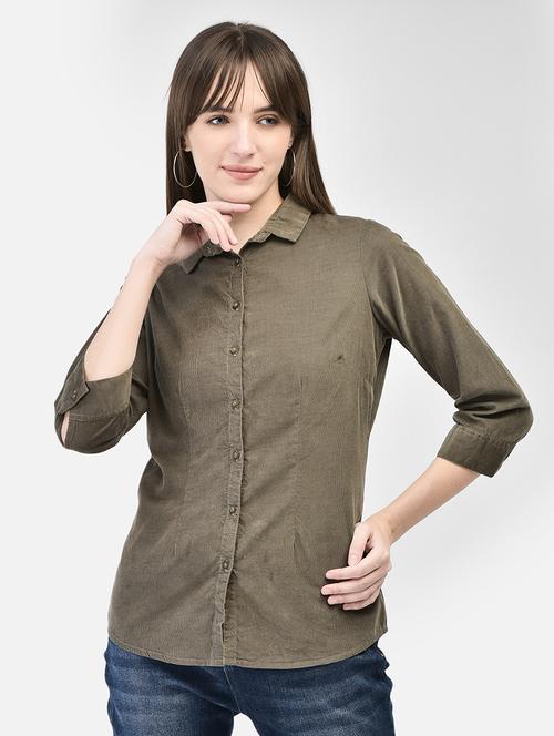 solid casual shirt - 20449407 - Standard Image - 0
