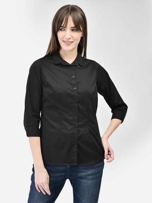 solid casual cotton shirt - 20449409 - Standard Image - 0