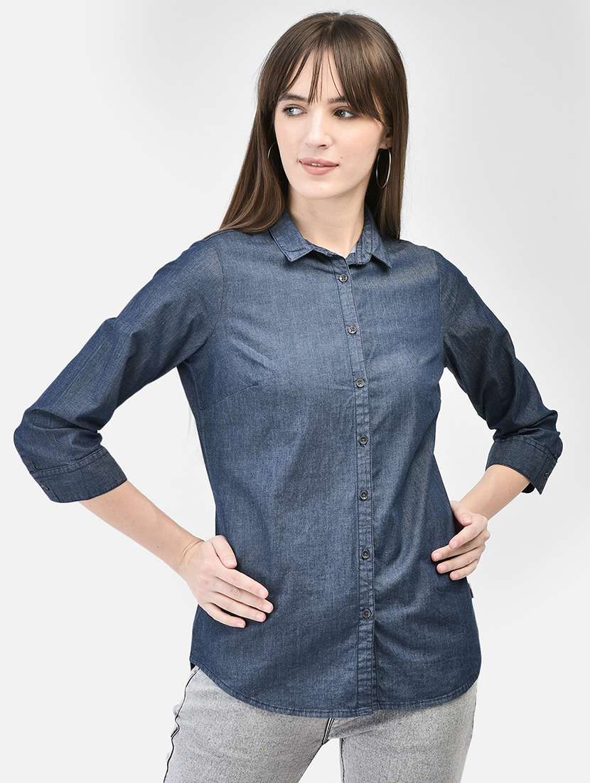 solid casual cotton shirt