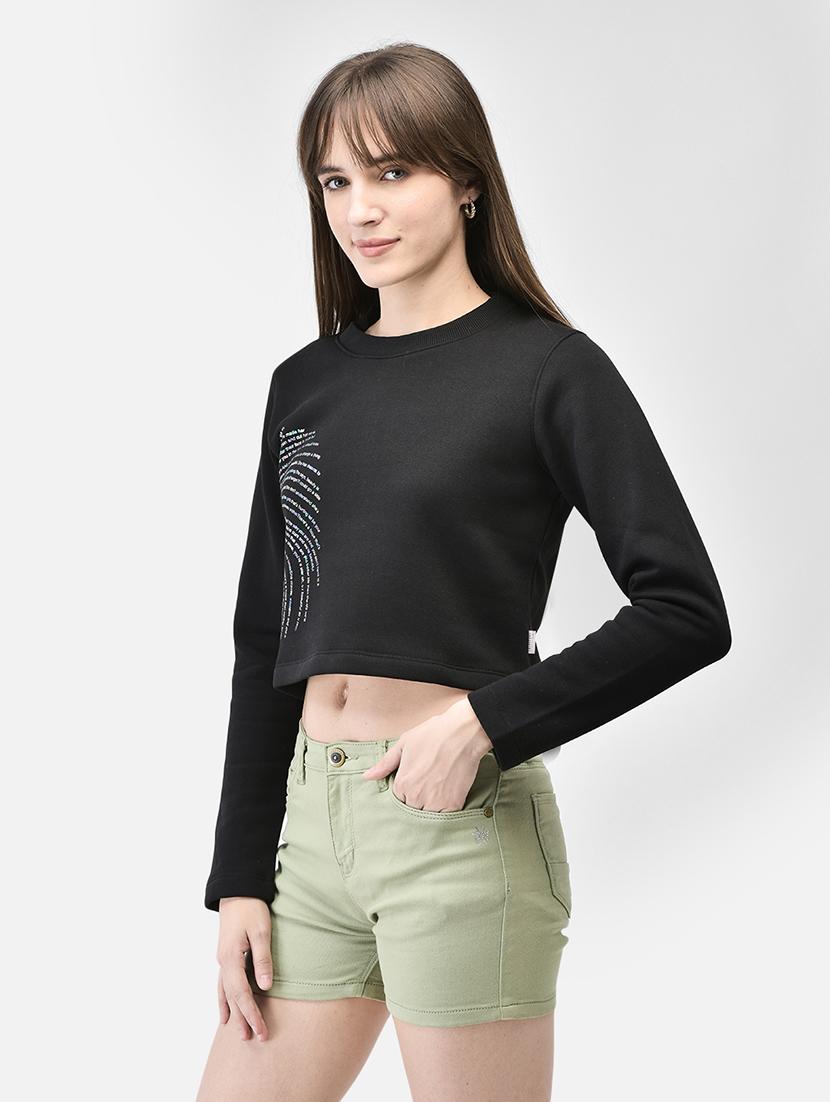 women's placement print sweatshirt - 20449426 - Standard Image - 1