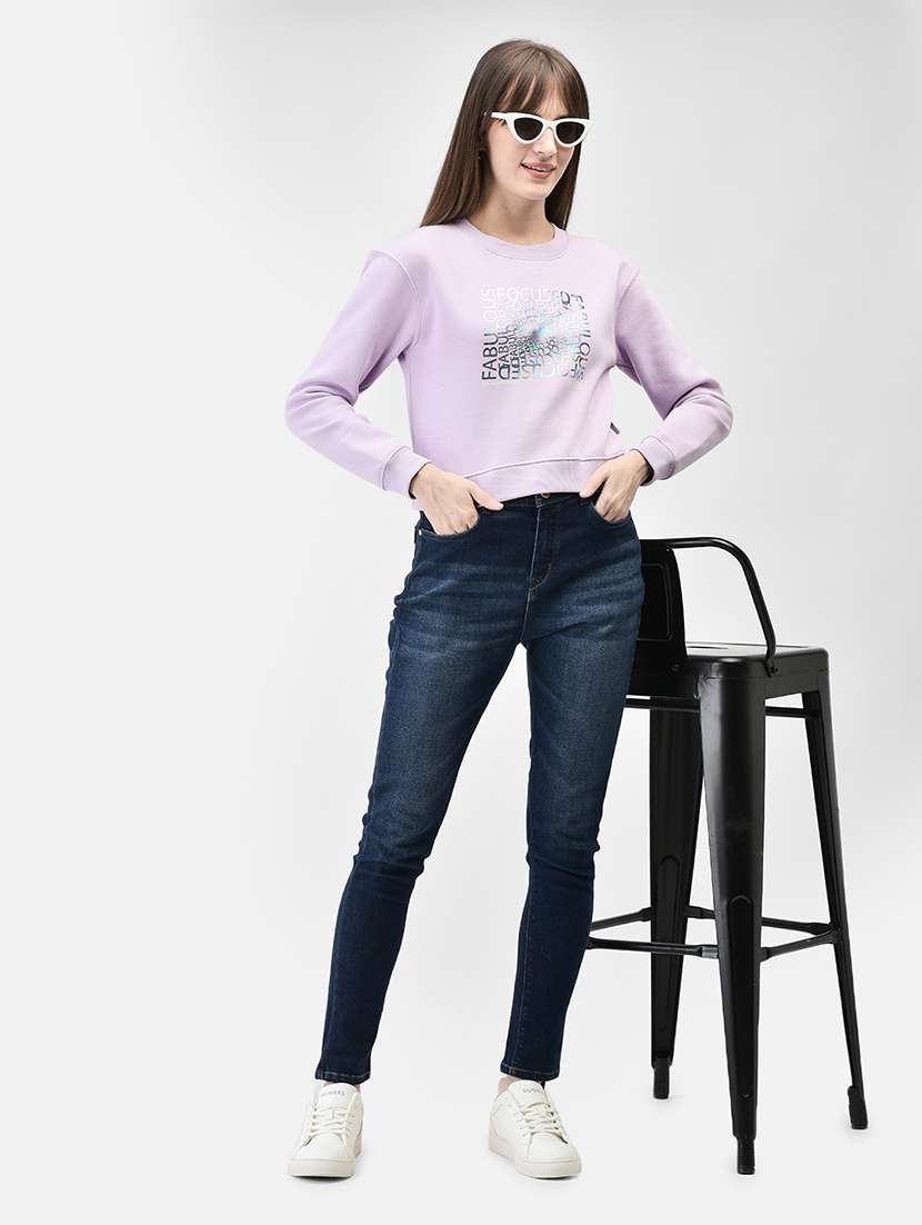 women's front print sweatshirt - 20449428 -  Standard Image - 4