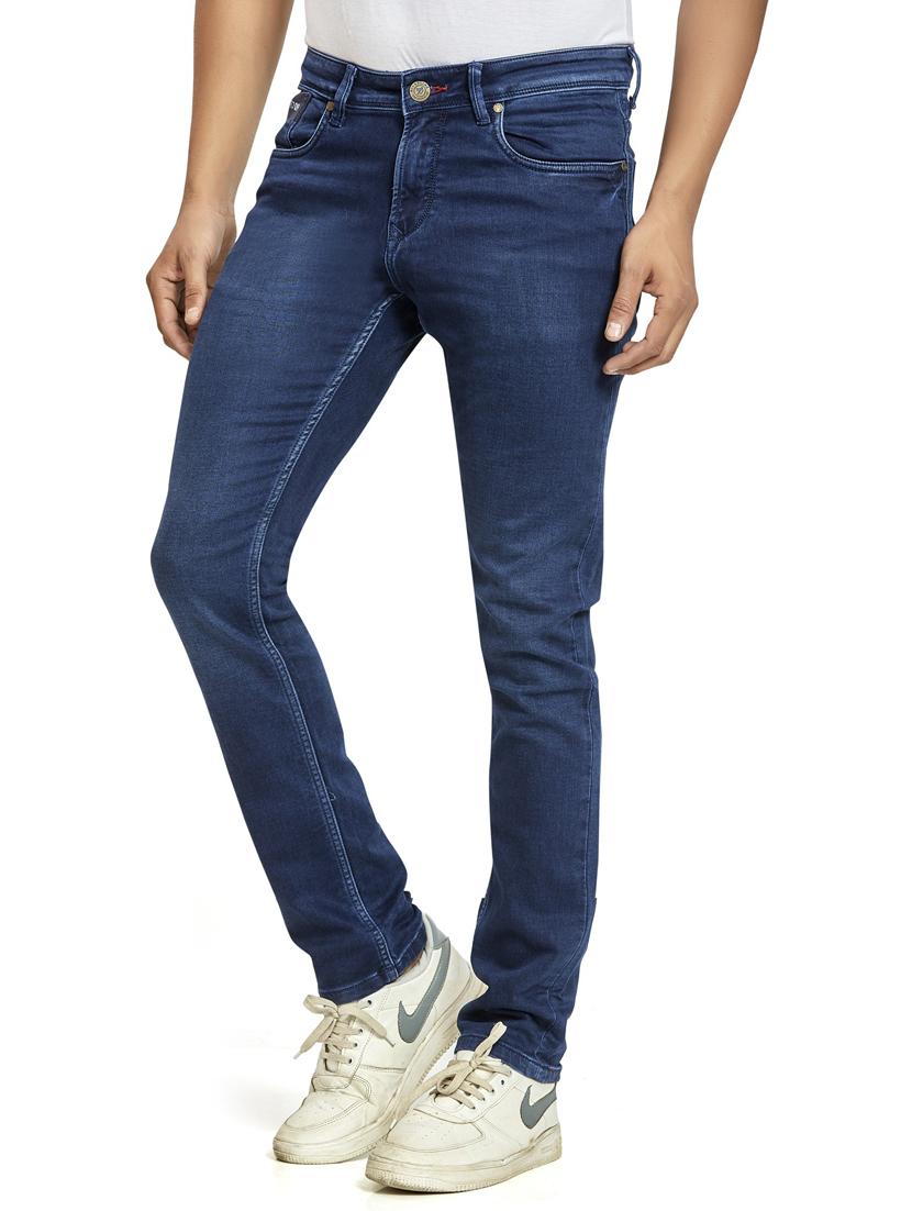 blue solid washed full length jean - 20450130 - Standard Image - 1