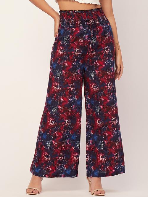 women multi colored flared palazzo - 20451560 -  Standard Image - 0