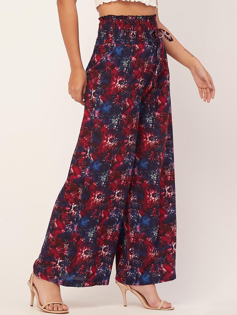 women multi colored flared palazzo - 20451560 -  Standard Image - 1