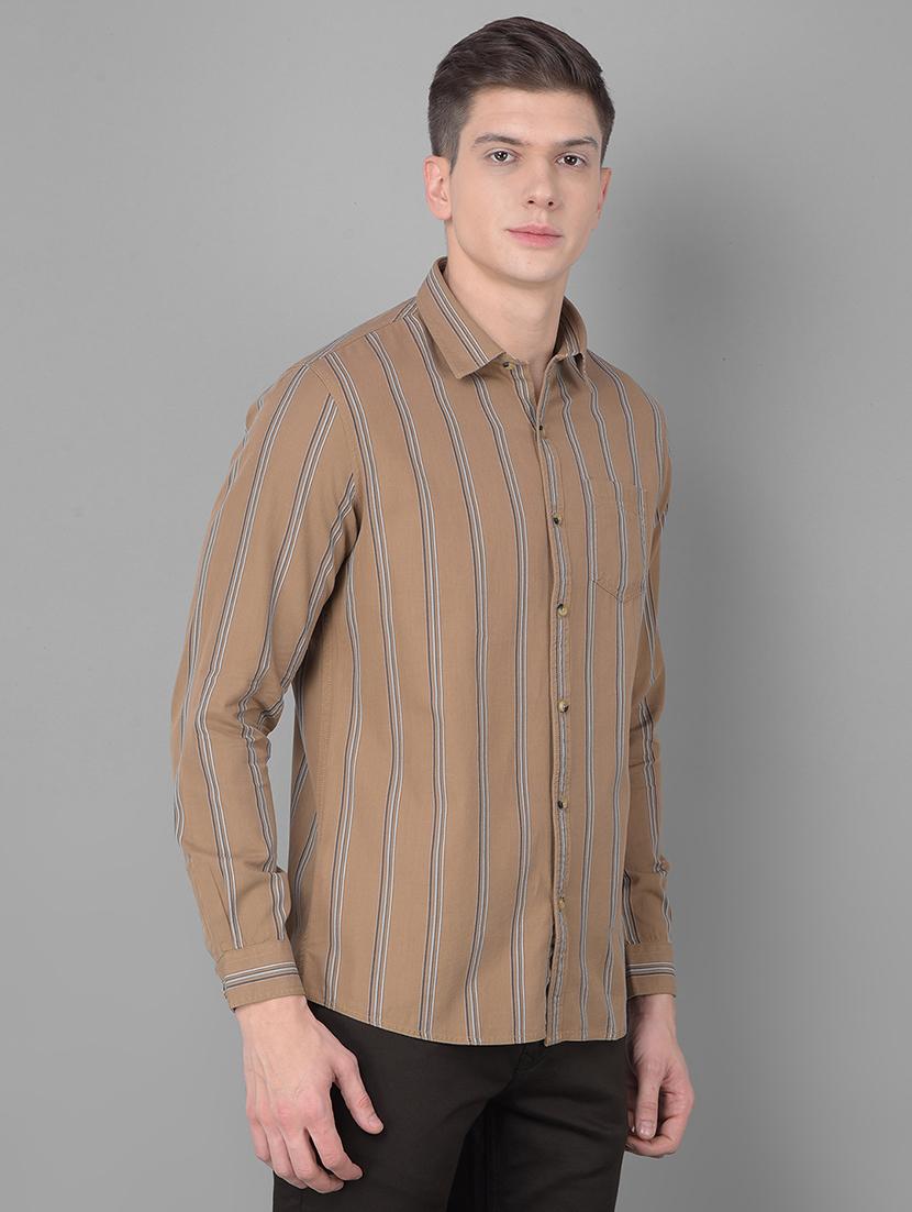 cotton striped casual shirt - 20454995 - Standard Image - 1