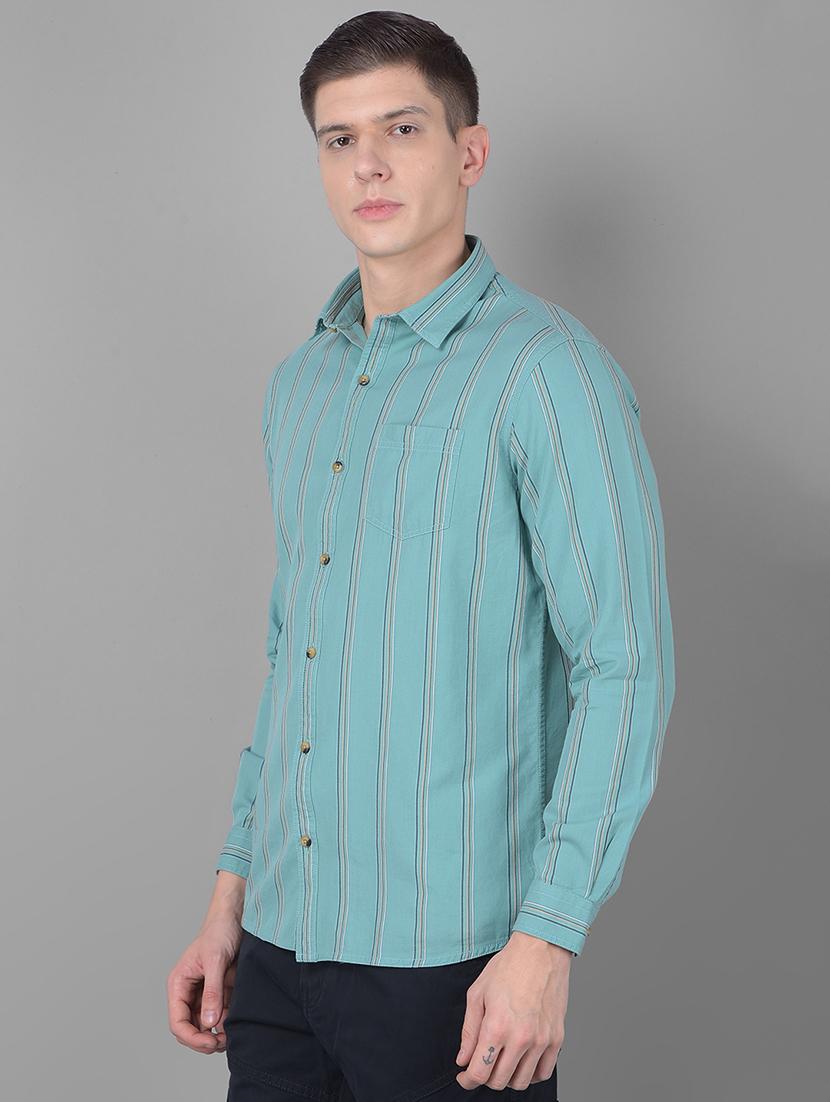 cotton striped casual shirt - 20454996 - Standard Image - 1
