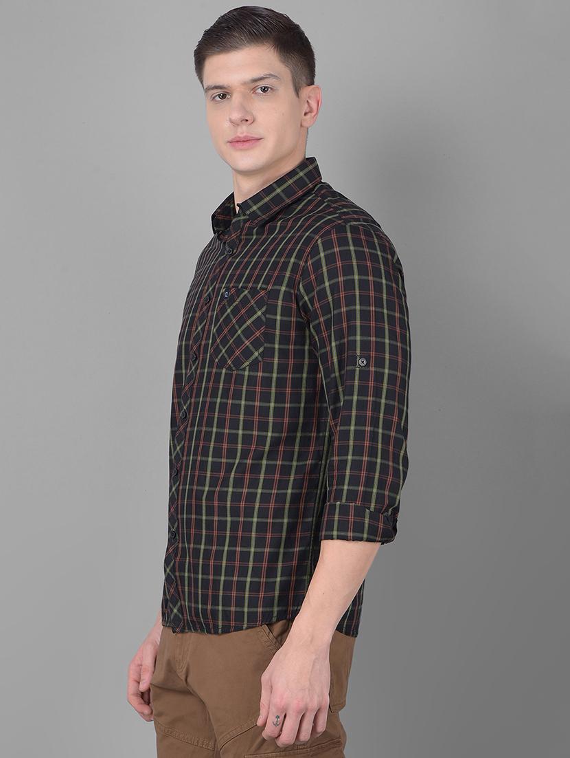 slim fit checked casual shirt - 20455005 -  Standard Image - 1