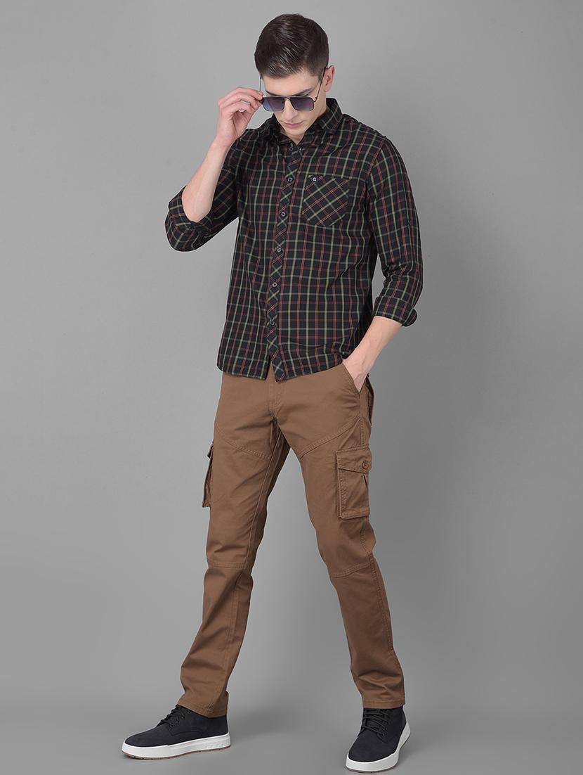 slim fit checked casual shirt - 20455005 - Standard Image - 4