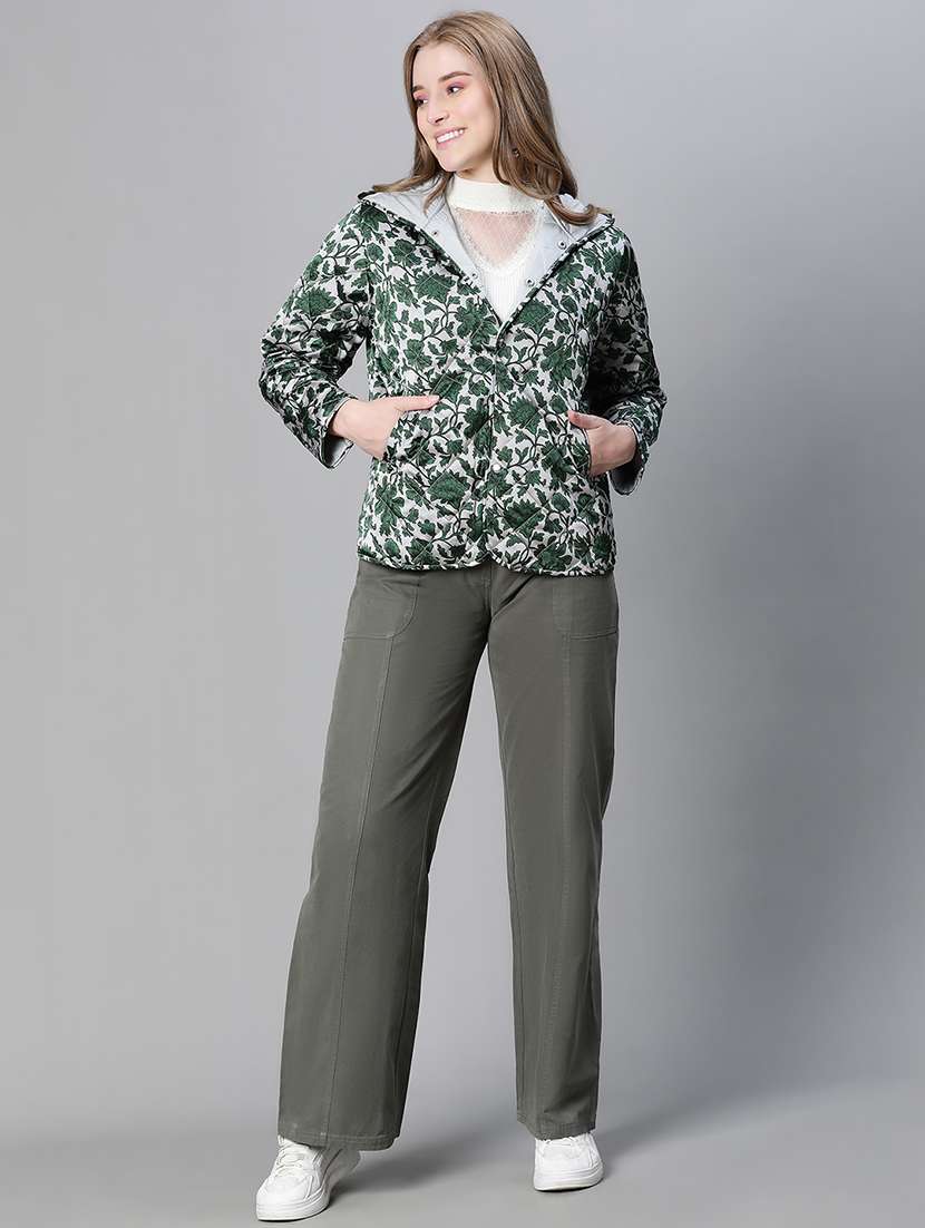 women floral long sleeve quilted jacket  - 20458020 -  Standard Image - 4