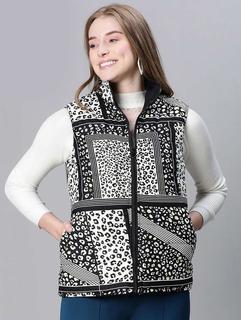 women black polyester regular jacket - 20458021 - Zoom Image - 0