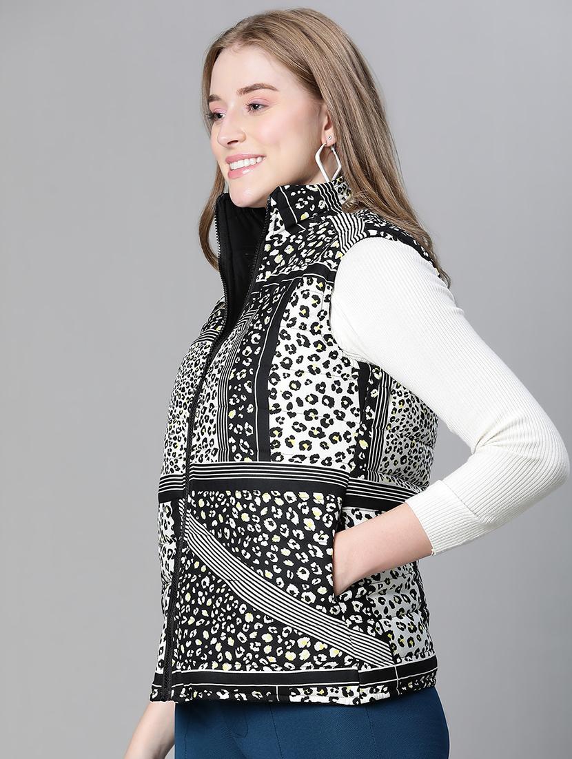 women black polyester regular jacket - 20458021 - Standard Image - 1