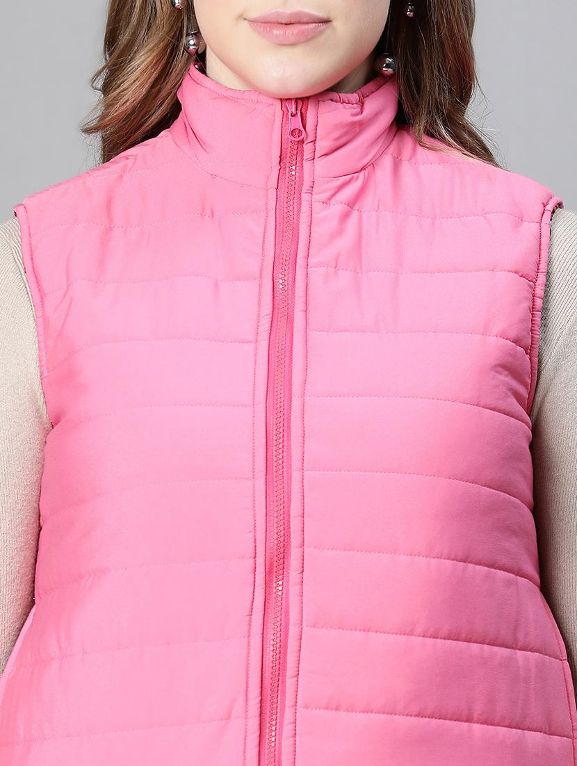 women multi colored polyester reversible jacket - 20458026 - Standard Image - 4
