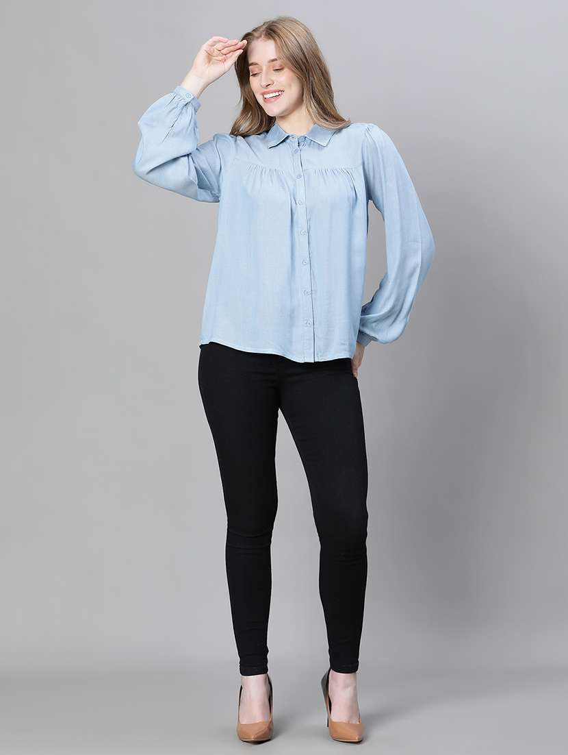 purist blue solid relaxed fit shirt - 20458074 - Standard Image - 4