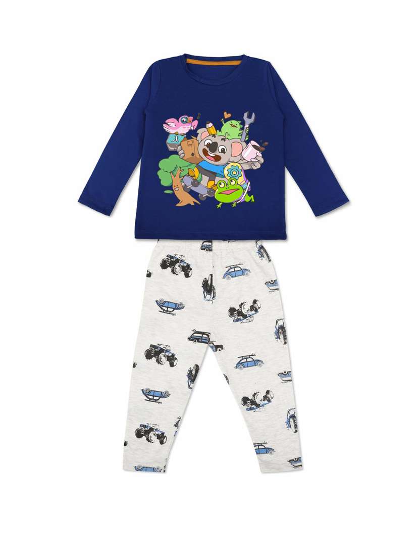 boys graphic print pyjama nightwear set