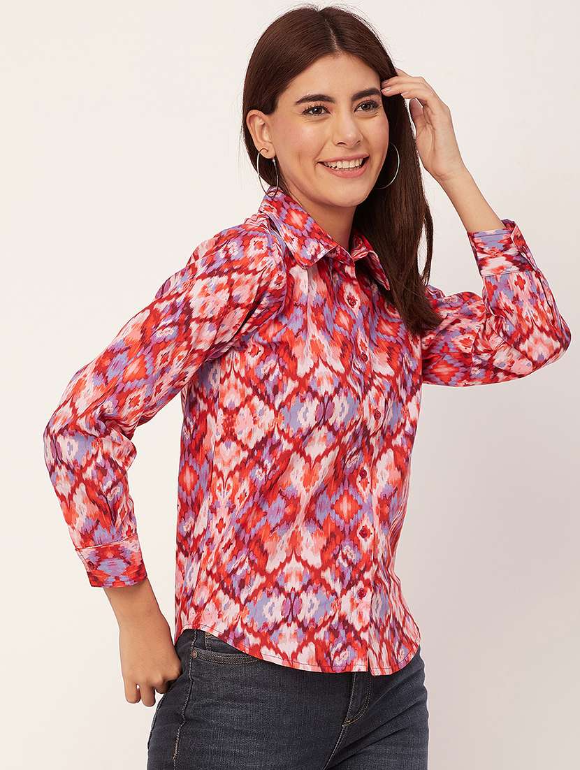multi colored printed regular shirt - 20458103 - Standard Image - 1