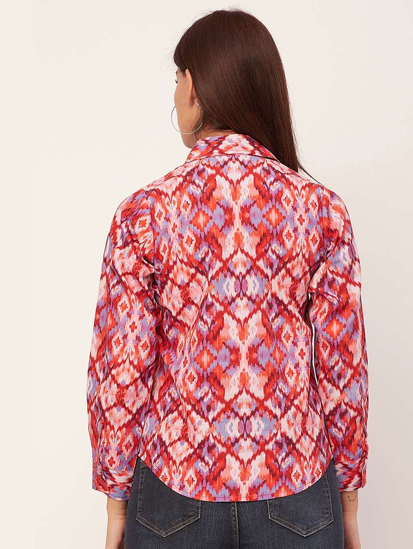 multi colored printed regular shirt - 20458103 - Standard Image - 4