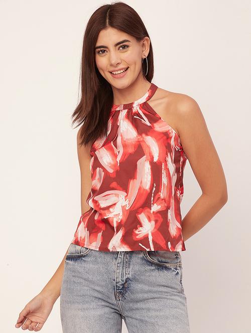 women's multi colored printed regular top - 20458134 - Standard Image - 0