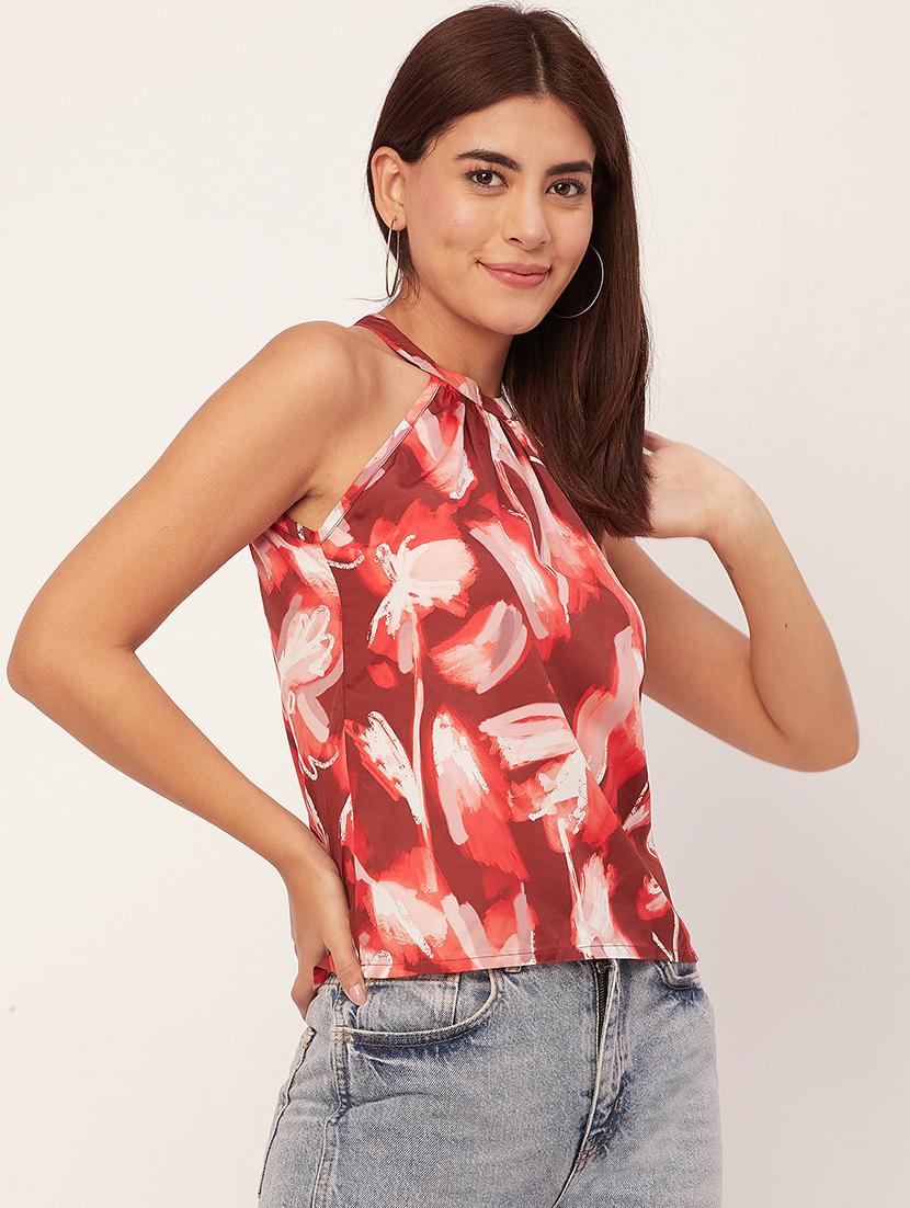 women's multi colored printed regular top - 20458134 - Standard Image - 1