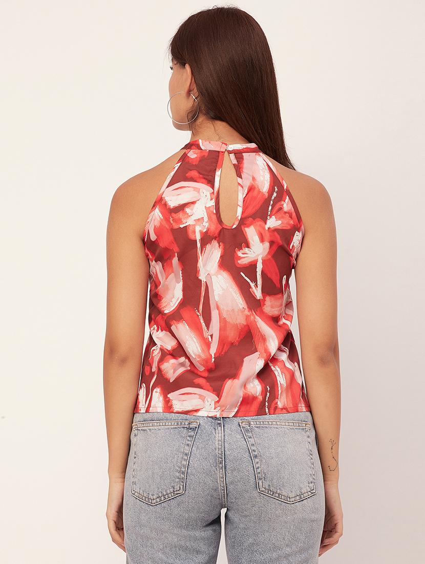 women's multi colored printed regular top - 20458134 - Standard Image - 4