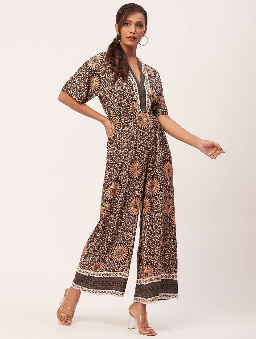 bron floral print full lengtrh jumpsuit - 20458249 -  Standard Image - 1