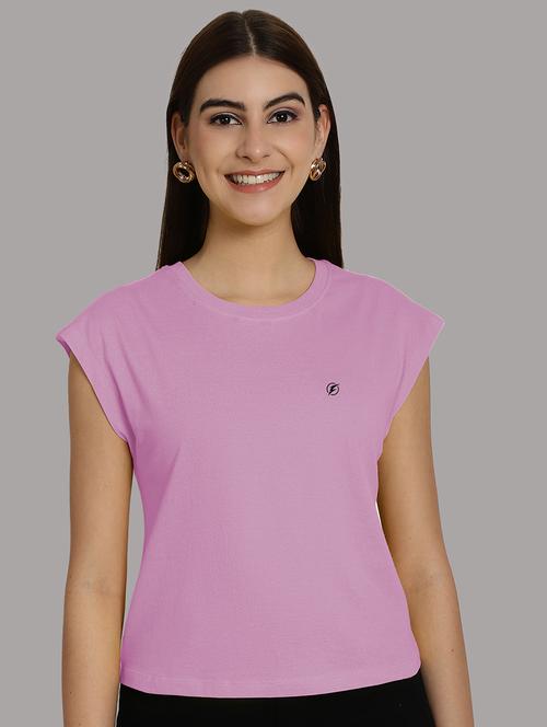 women's plain round neck t-shirt - 20458343 -  Standard Image - 0
