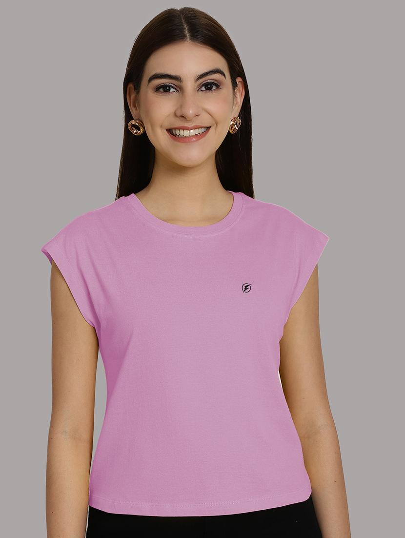 women's plain round neck t-shirt - 20458343 -  Zoom Image - 0