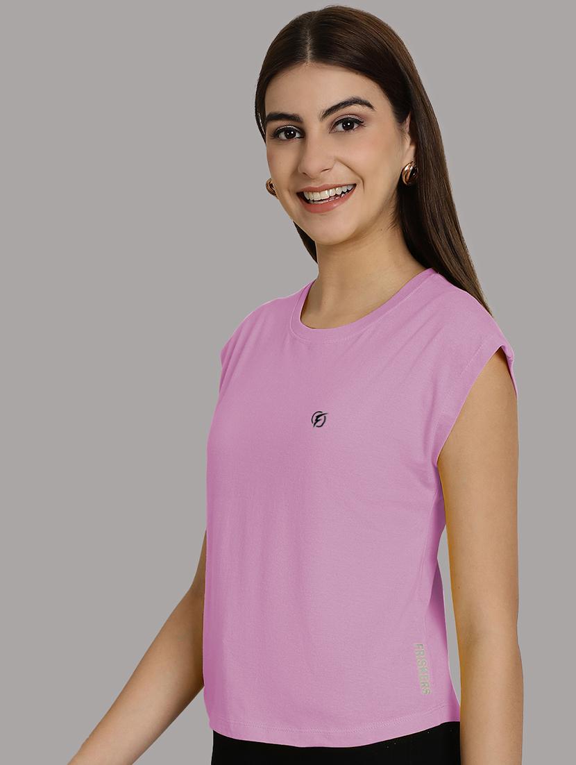 women's plain round neck t-shirt - 20458343 -  Standard Image - 1