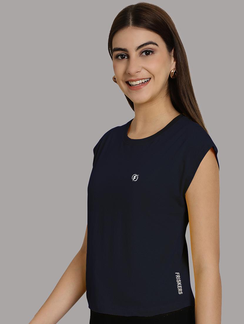 women's plain round neck t-shirt - 20458344 - Standard Image - 1