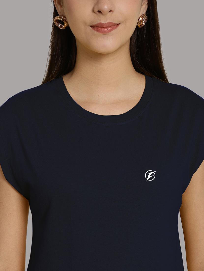 women's plain round neck t-shirt - 20458344 - Standard Image - 6