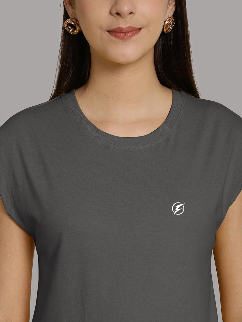 women's plain round neck t-shirt - 20458350 - Standard Image - 6