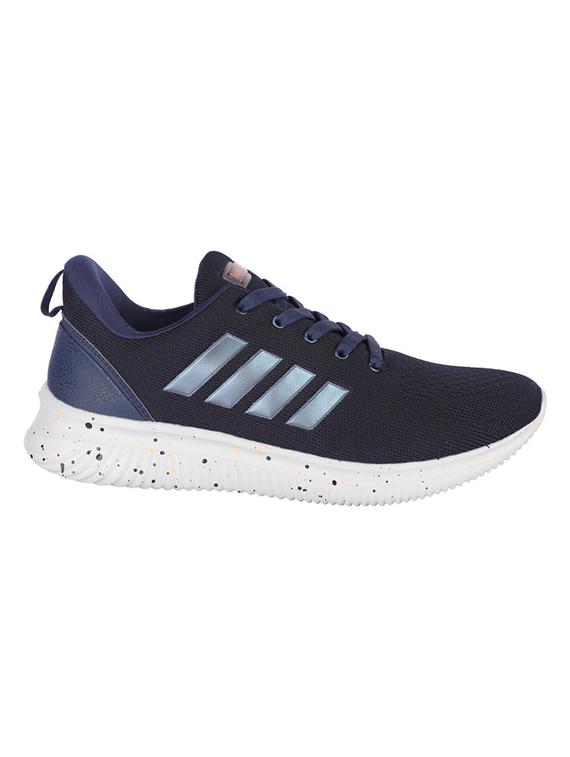 navy blue lace up sport shoes - 20458390 -  Standard Image - 1