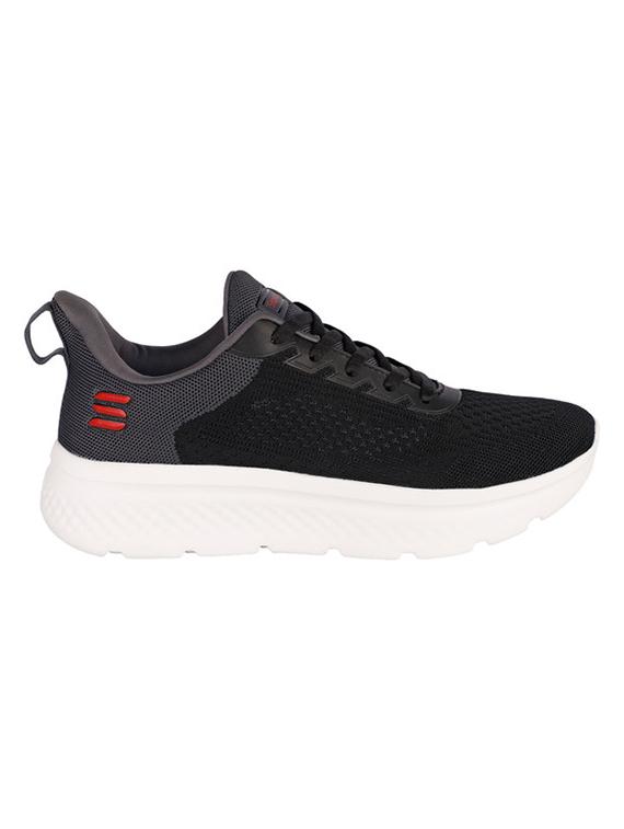 black lace up sport shoes - 20458437 - Standard Image - 1