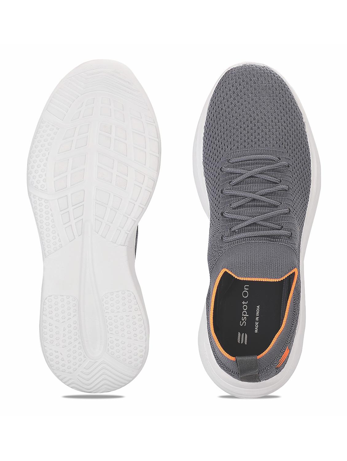 grey lace up sport shoes - 20458485 - Standard Image - 4