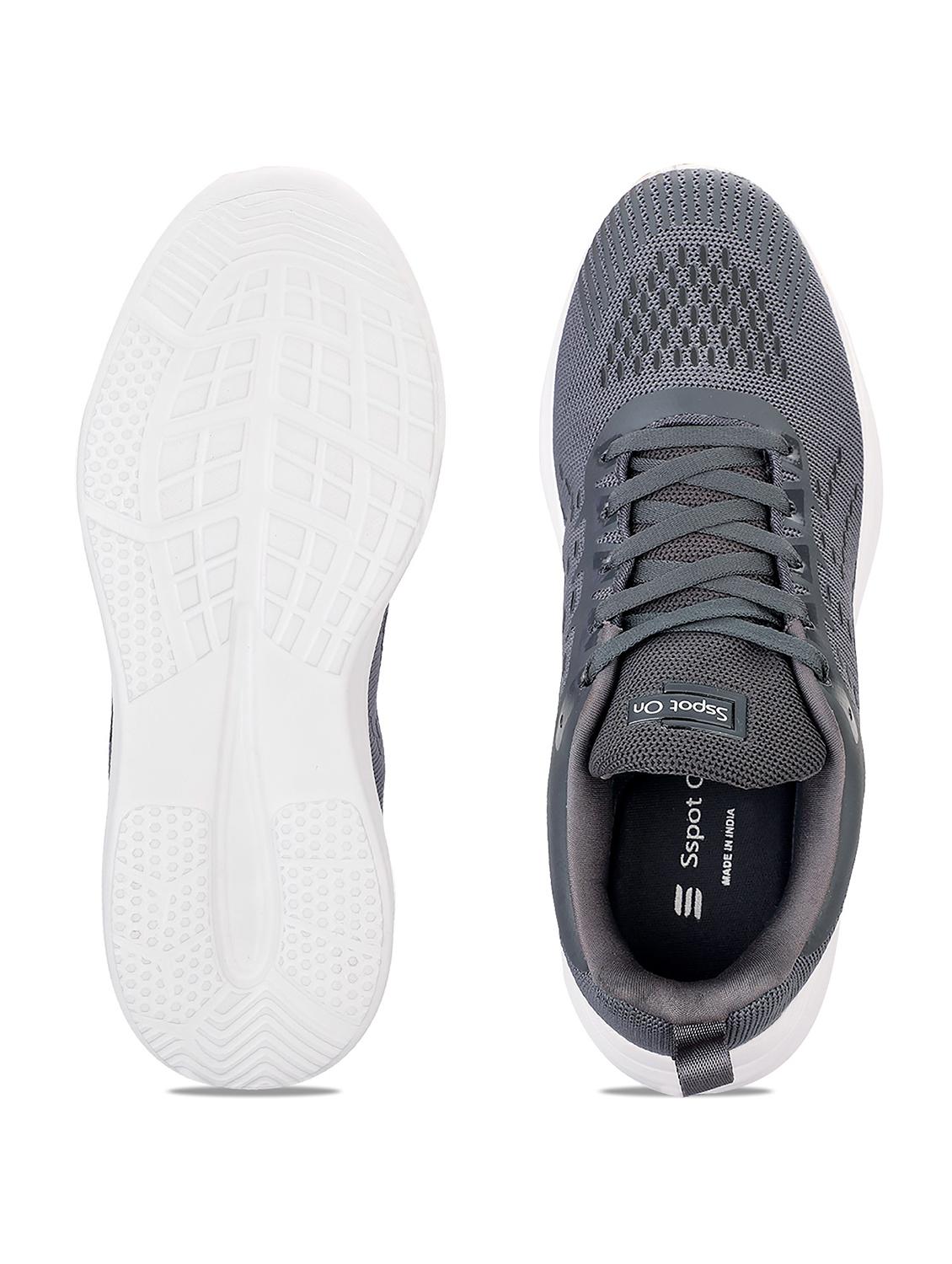 grey lace up sport shoes - 20458520 - Standard Image - 4