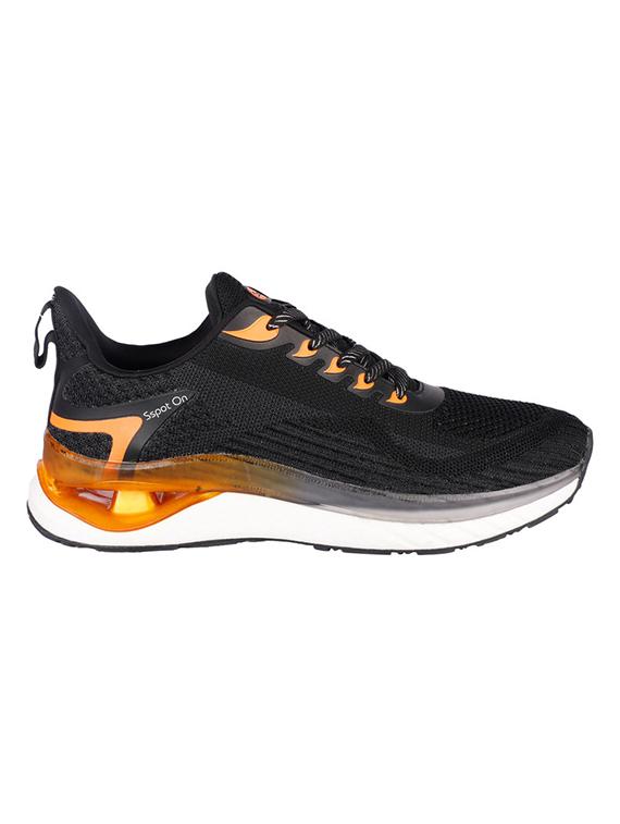 black lace up sport shoes - 20458587 - Standard Image - 1