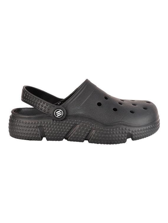 men solid black clog - 20458631 - Standard Image - 1