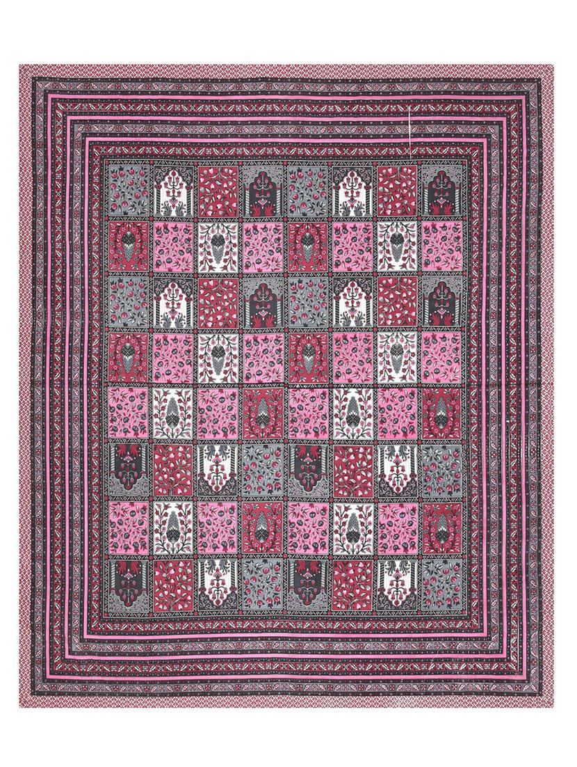 jaipuri hand printed double bedsheet with two pillow covers - 20458733 - Standard Image - 4
