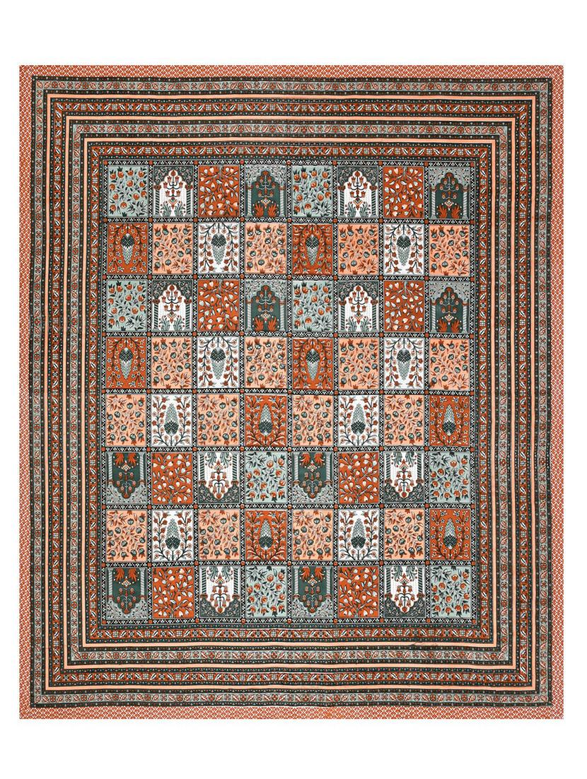 jaipuri hand printed double bedsheet with two pillow covers - 20458734 - Standard Image - 4