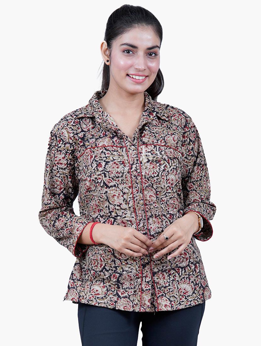 multi colored floral regular shirt - 20458995 -  Zoom Image - 0