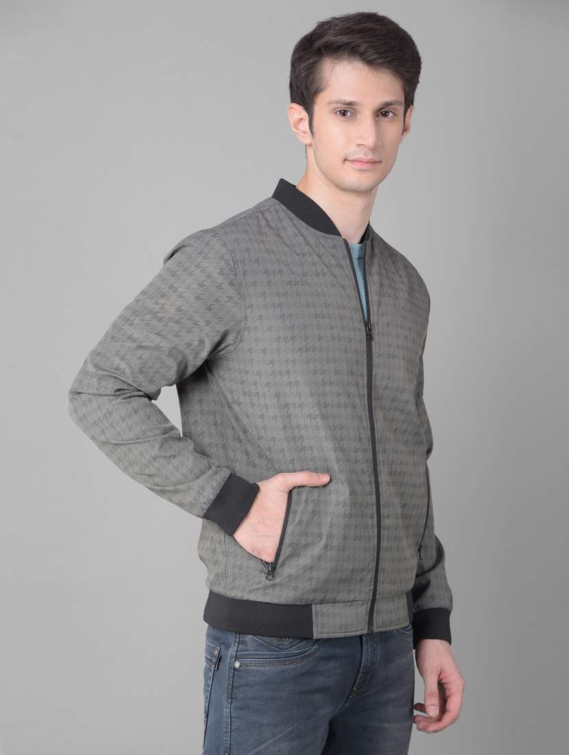 crimsoune club men's grey printed jacket - 20459454 -  Standard Image - 1
