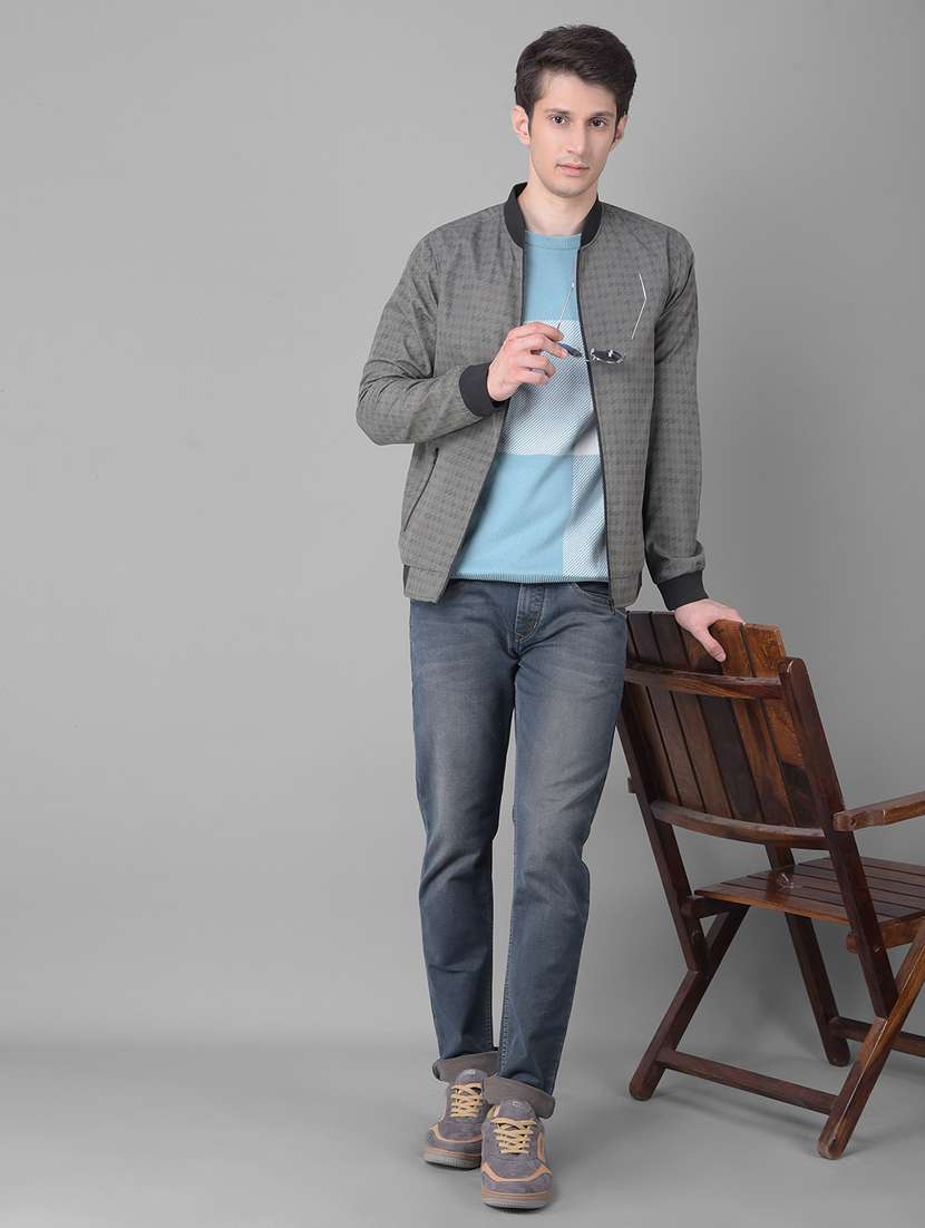 crimsoune club men's grey printed jacket - 20459454 -  Standard Image - 4