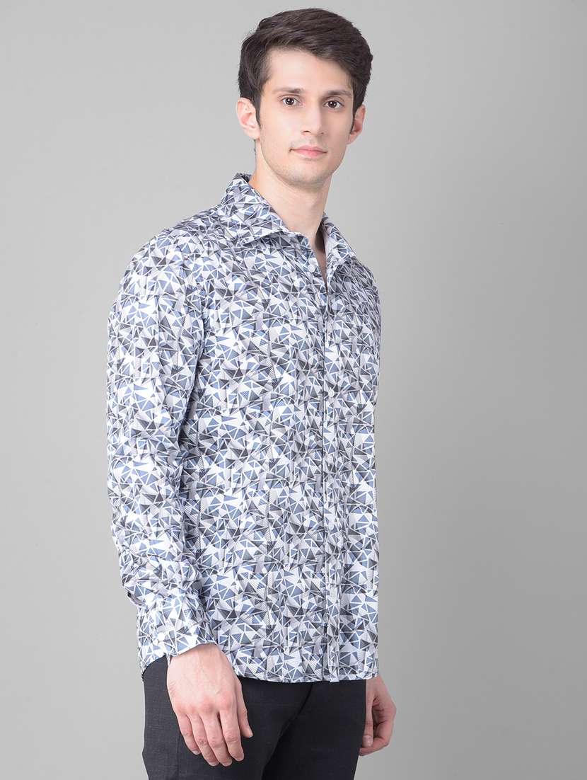 slim fit casual printed shirt - 20459482 -  Standard Image - 1