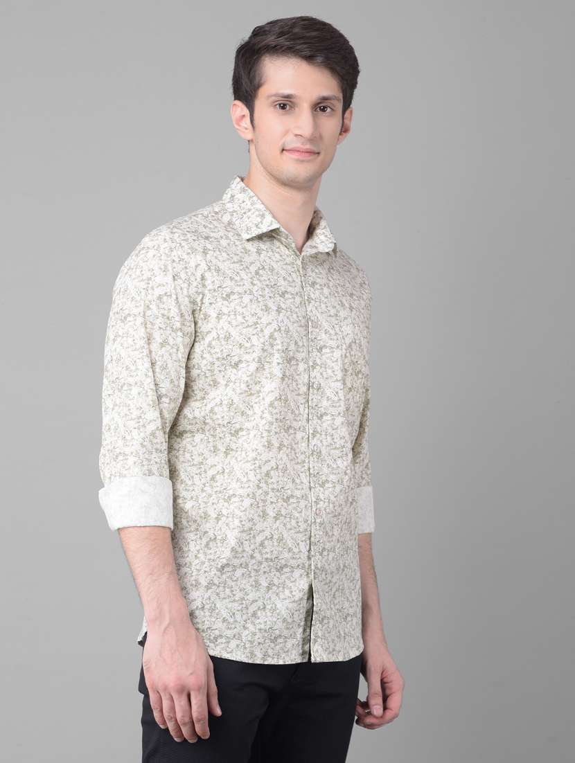 slim fit casual printed shirt - 20459485 - Standard Image - 1