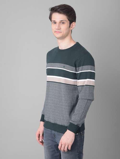 mens striped sweatshirt - 20459504 - Standard Image - 0