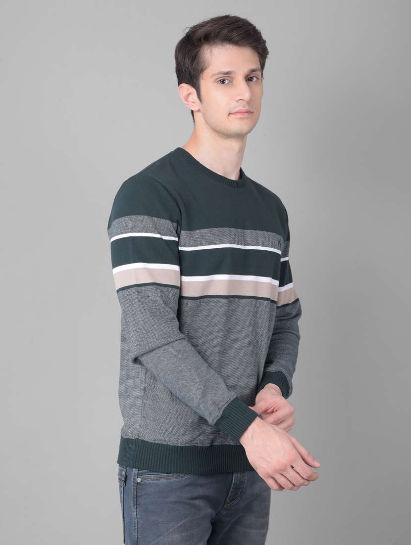 mens striped sweatshirt - 20459504 - Standard Image - 1