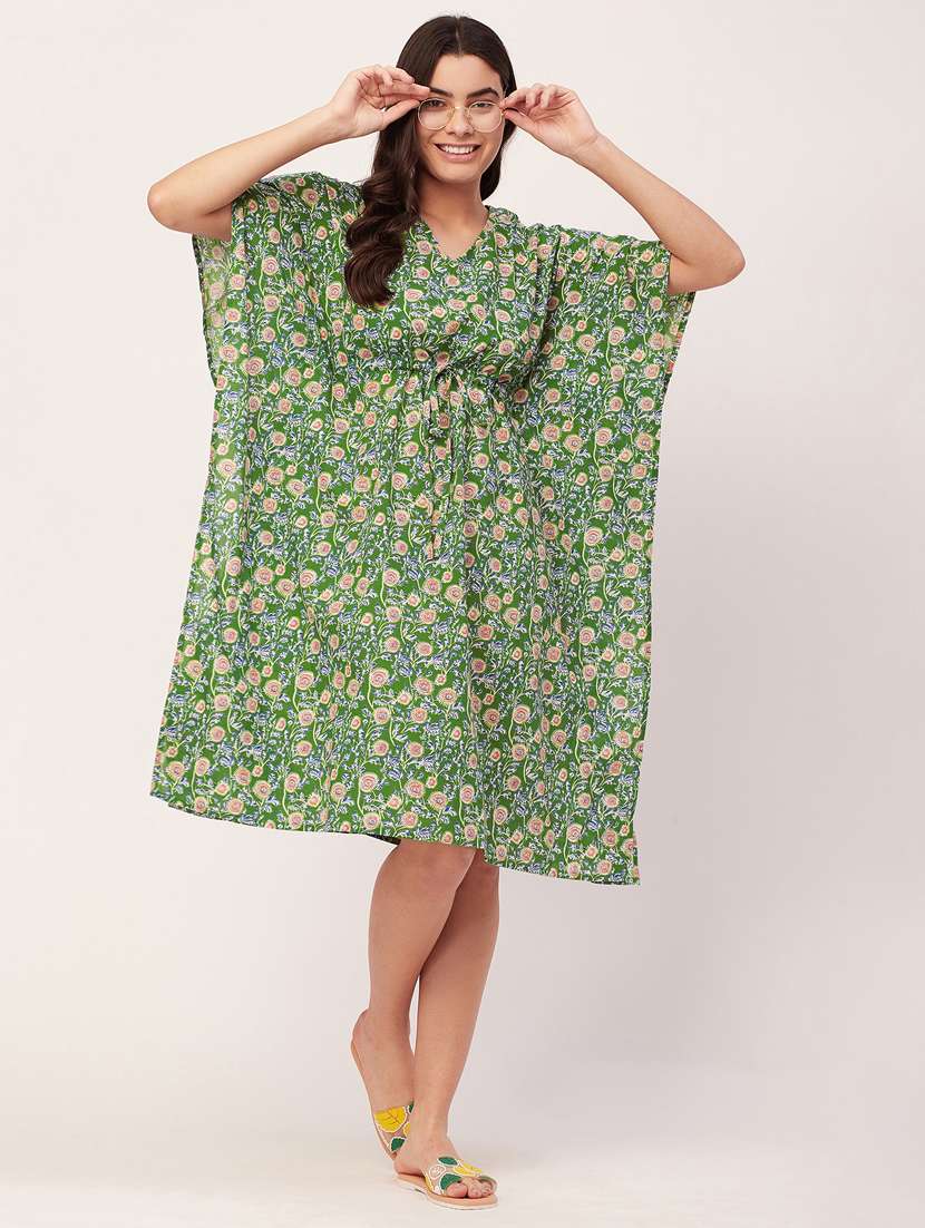 women printed round neck nighty - 20468199 -  Standard Image - 4